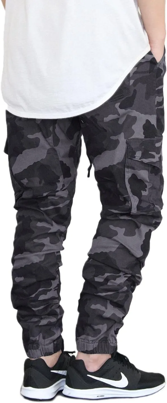 AIRNINE Men's Premium Twill Drop Crotch Jogger Pants S-5XL