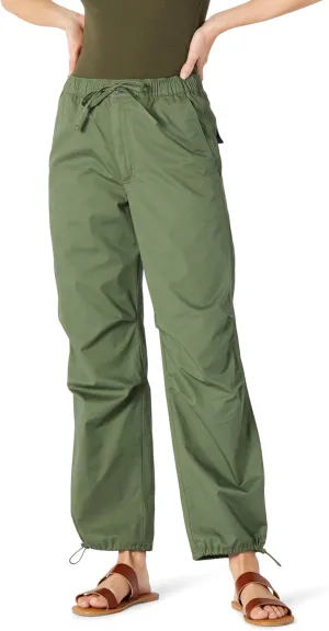 Amazon Essentials Women's Mid-Rise Baggy Loose-Fit Wide-Leg Parachute Pants