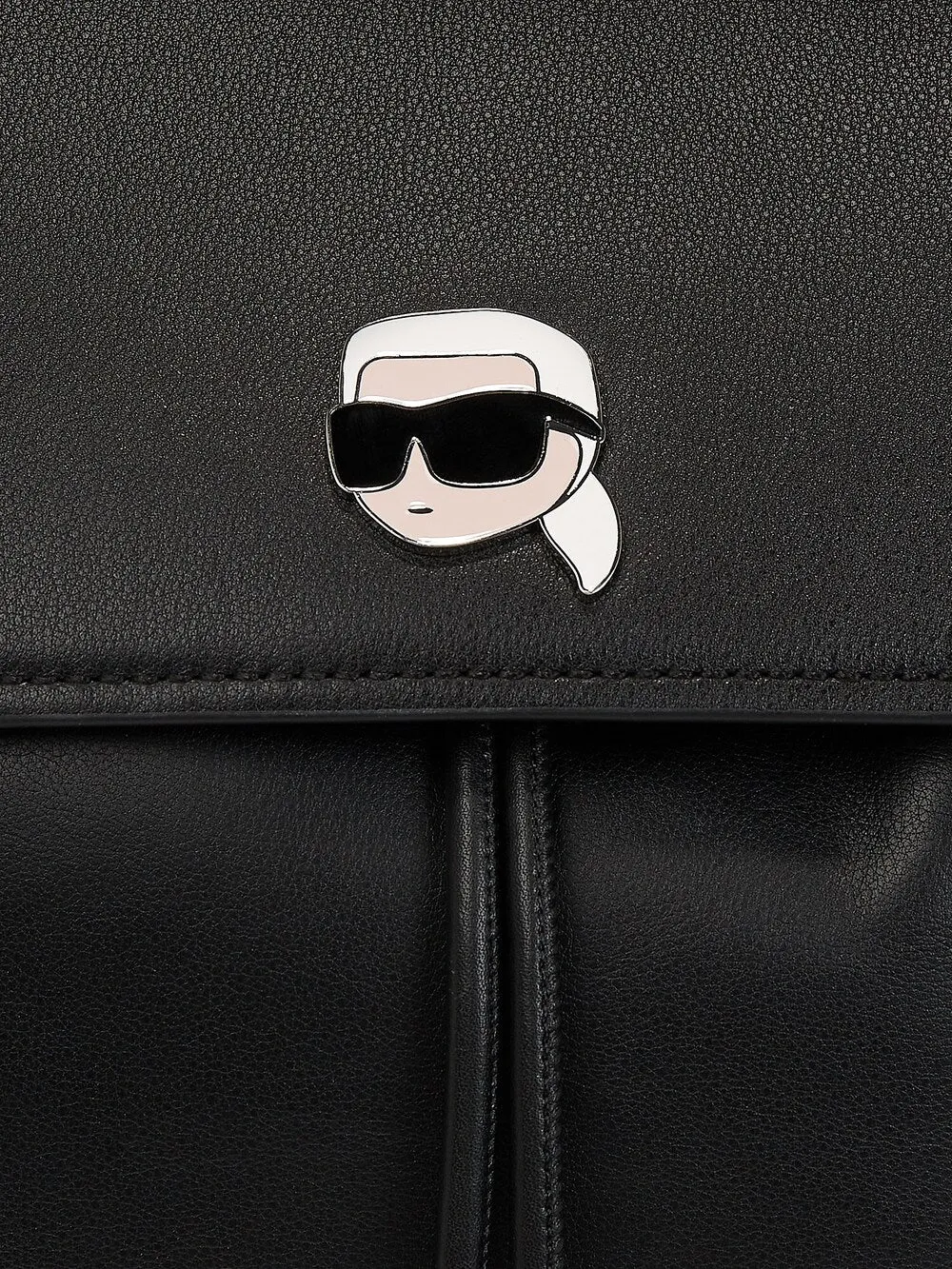 Backpack Karl Lagerfeld Ikonik Flap, black