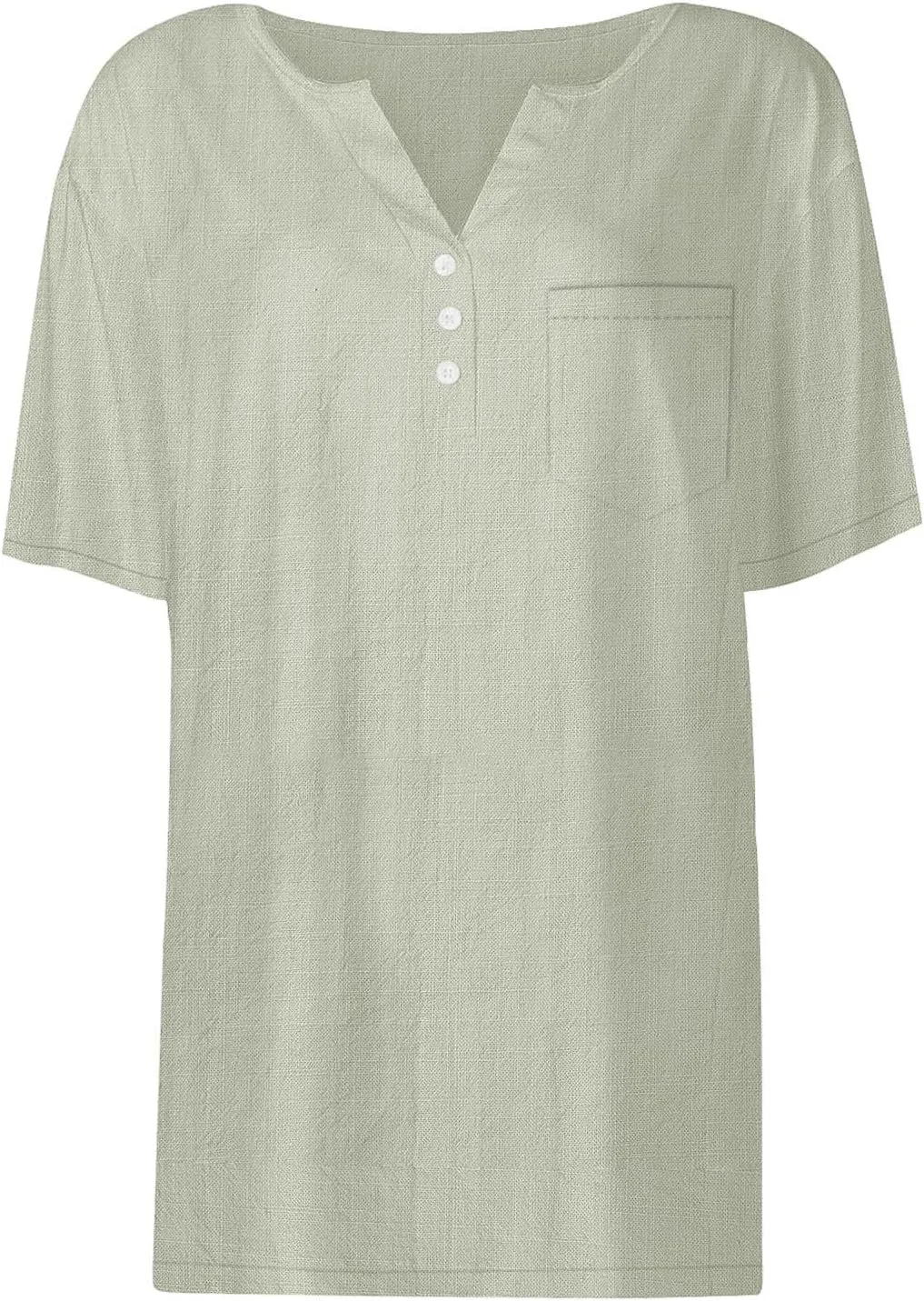 Cotton Linen Shirts for Women Summer Tops 2025 Short Sleeve Button Down Lightweight Blouses Beach Vacation Clothes