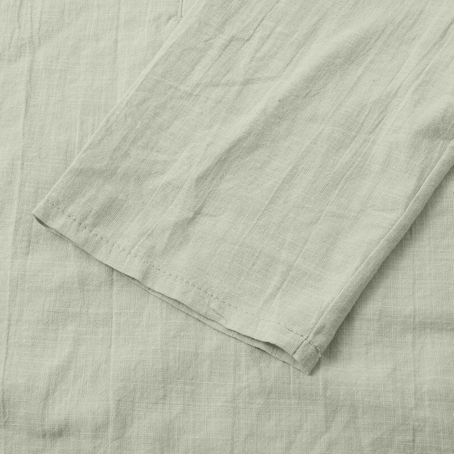 Cotton Linen Shirts for Women Summer Tops 2025 Short Sleeve Button Down Lightweight Blouses Beach Vacation Clothes