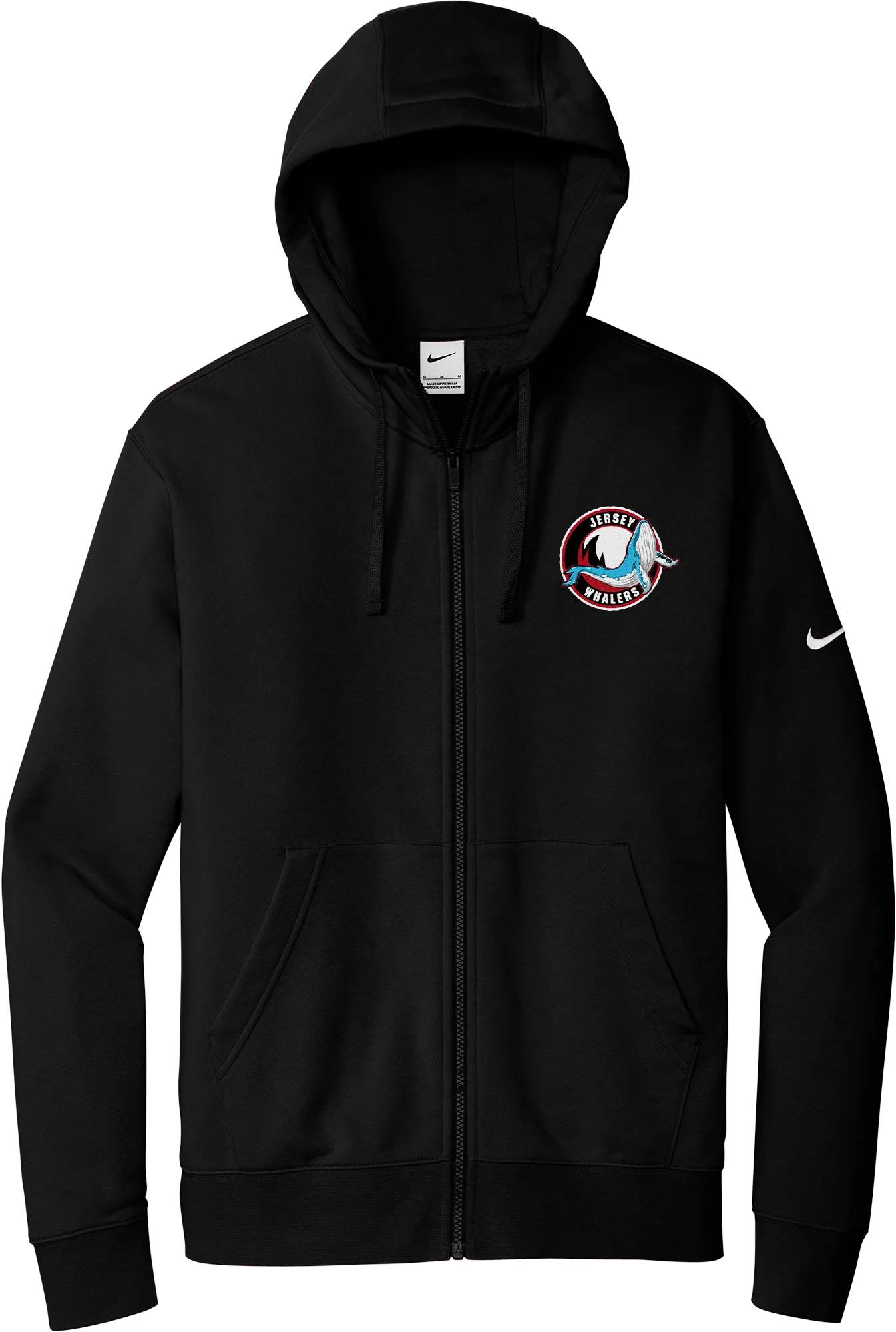 Jersey Shore Whalers Nike Club Fleece Sleeve Swoosh Full-Zip Hoodie