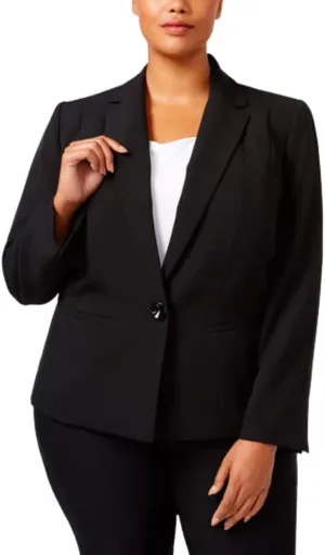Kasper Women's Plus-Size One Button Blazer