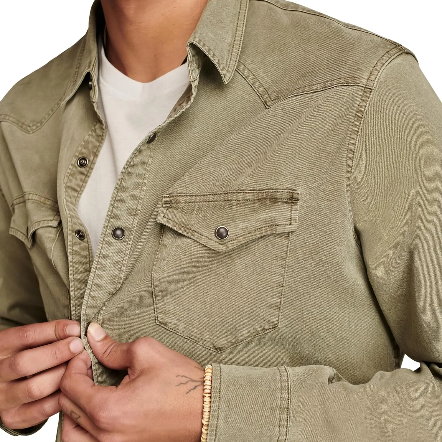 Lucky Brand Men's Twill Western