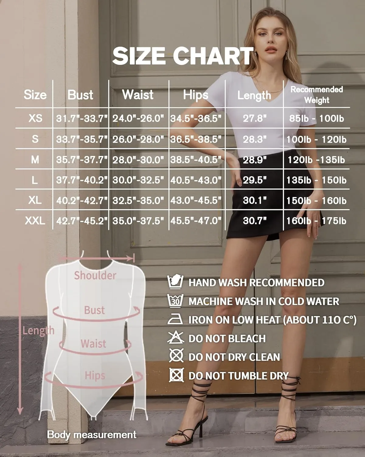 MANGOPOP V Neck Bodysuits for Women Short Sleeve Body Suits Basic Top Casual Shirt