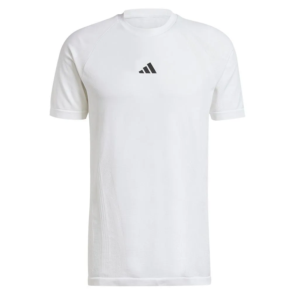 Mens Pro Seamless Tennis Top White