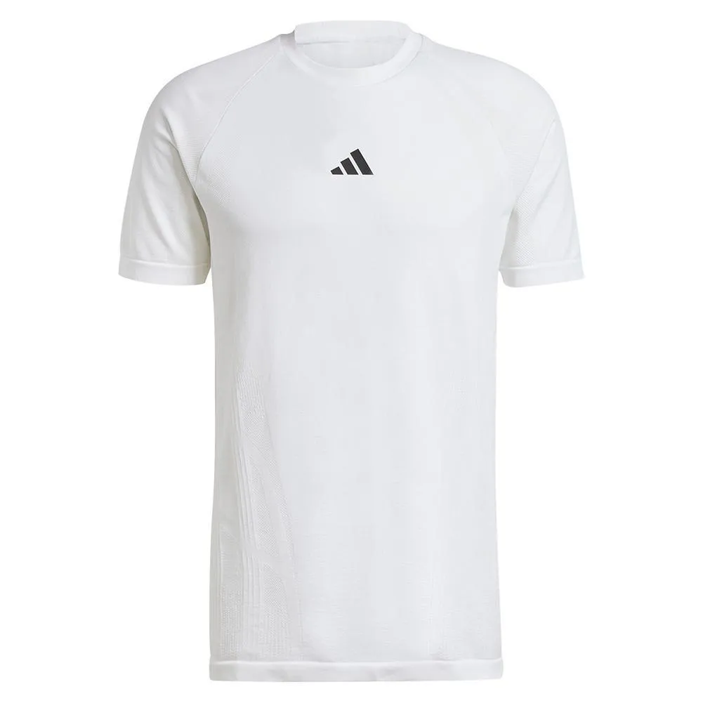 Mens Pro Seamless Tennis Top White