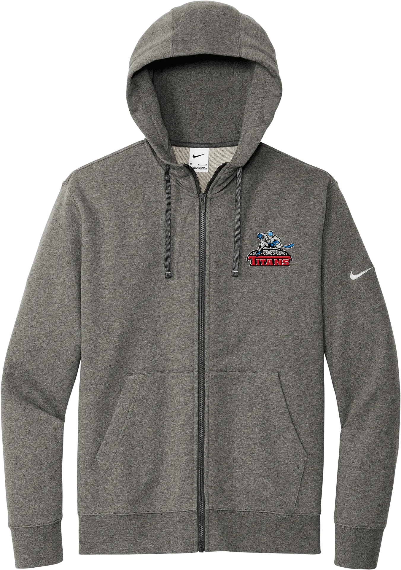 NJ Titans Nike Club Fleece Sleeve Swoosh Full-Zip Hoodie