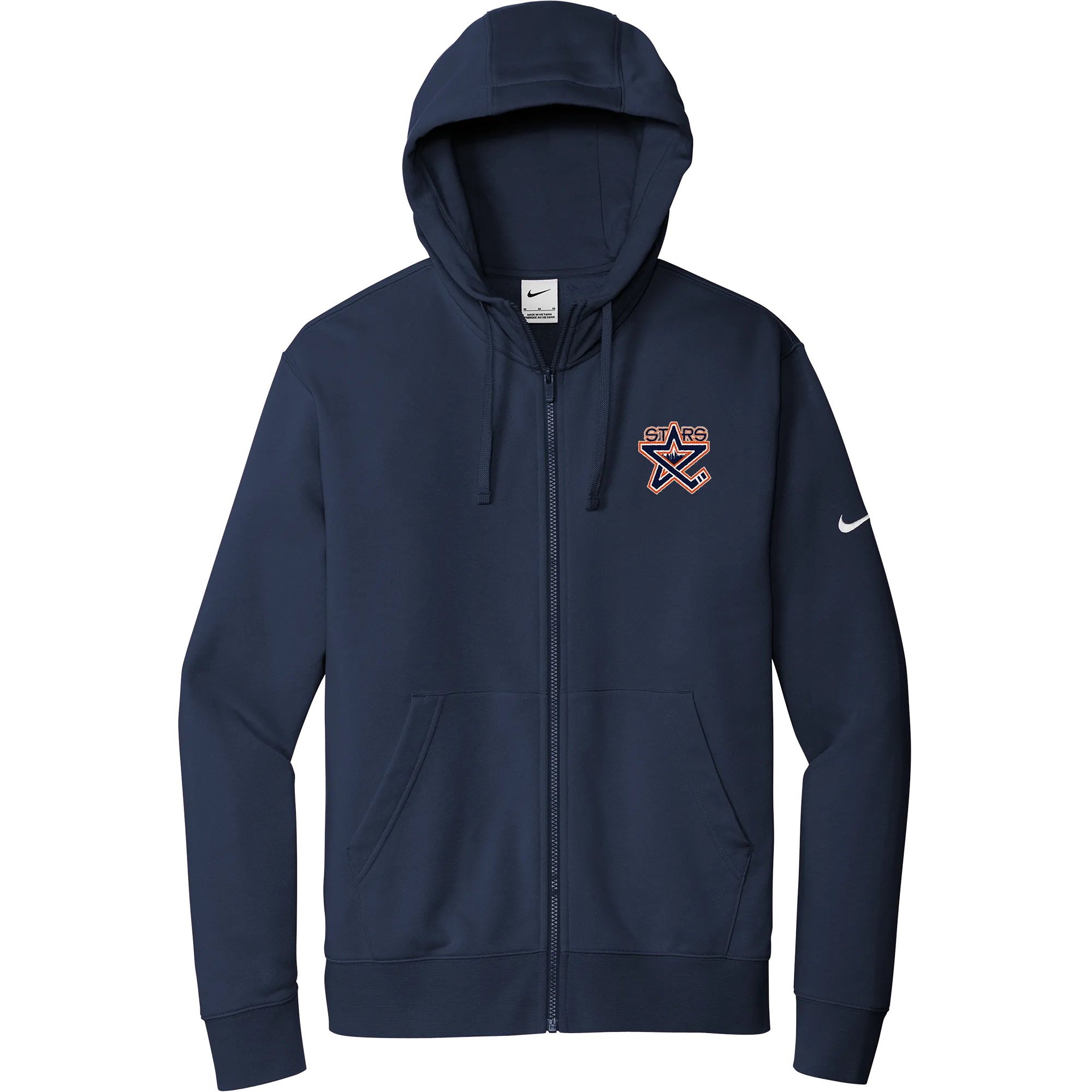 NY Stars Nike Club Fleece Sleeve Swoosh Full-Zip Hoodie
