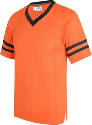 Plain Men's Football Jerseys for Unisex V-Neck Fitness T-Shirts Workout Outfits Casual Party Tops