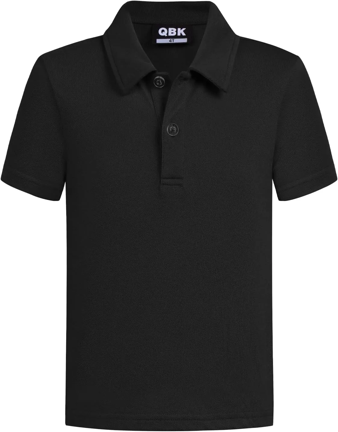 QBK Toddler to Youth Boys' School Uniform Pique Polo Kids Short Sleeve Collared Golf Shirt