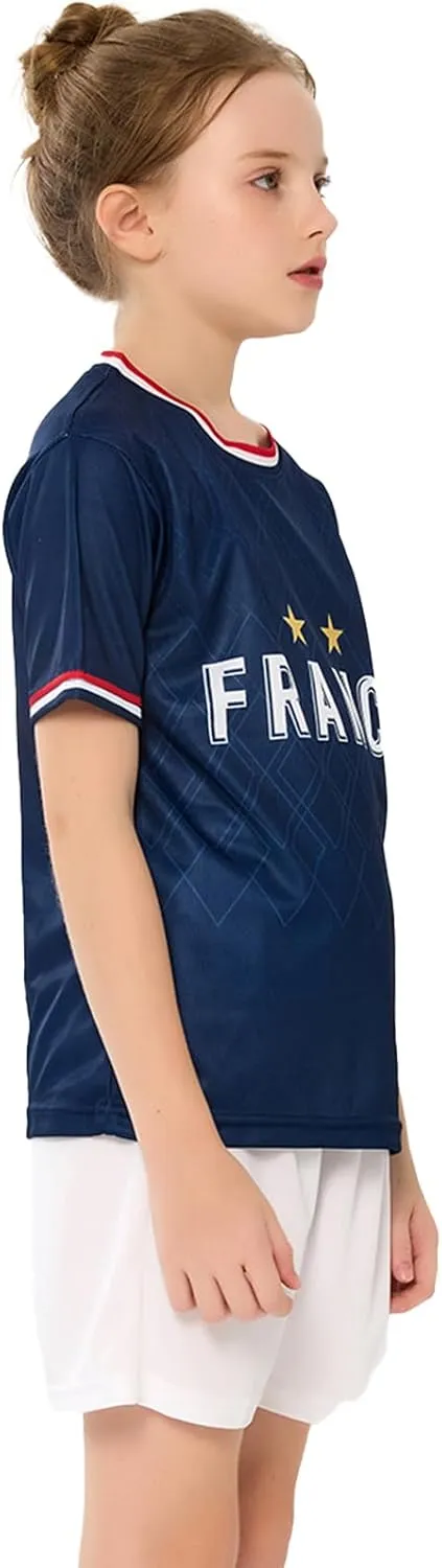 Soccer Jerseys for Kids Boys & Girls,Youth Soccer Jersey Practice Outfits Football Training Uniforms Set 4-16Y