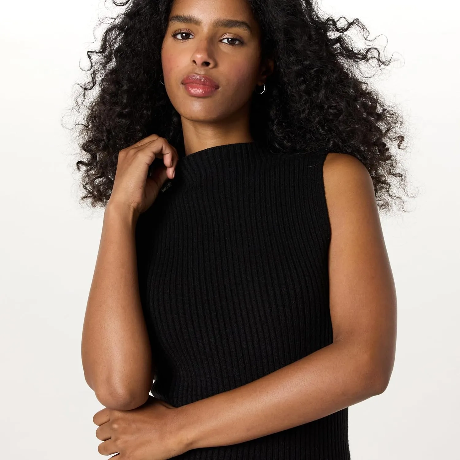 The Drop Women's Jodi Mock Neck Dress Sweater Maxi